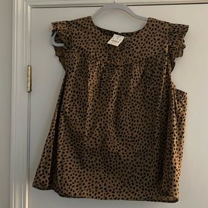 J crew lined tank top